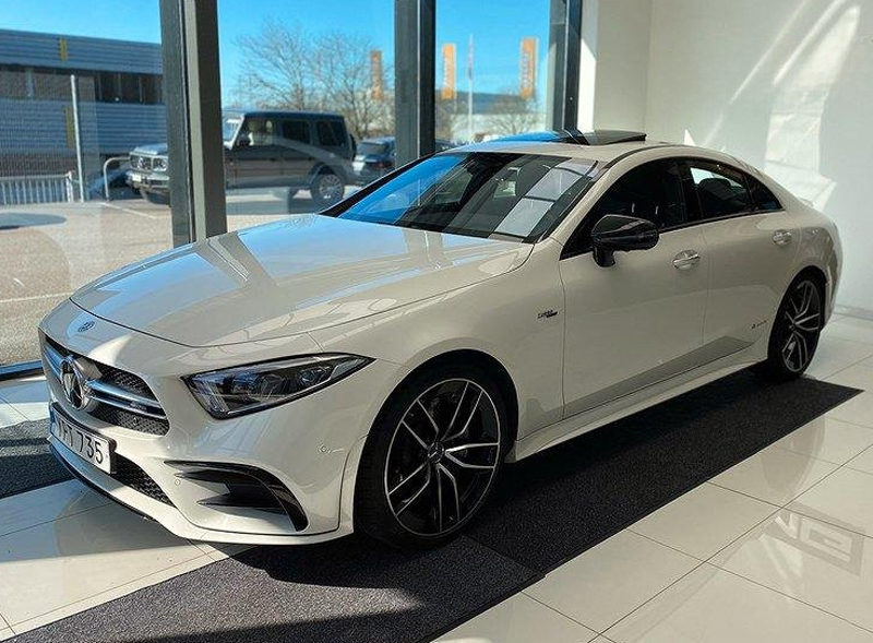 Vit Mercedes Benz AMG CLS 53 4MATIC stulen i Ängelholm