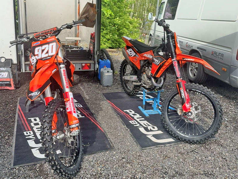 Två svenskägda KTM 250 SX-F stulna i Belgien vid gränsen till Frankrike