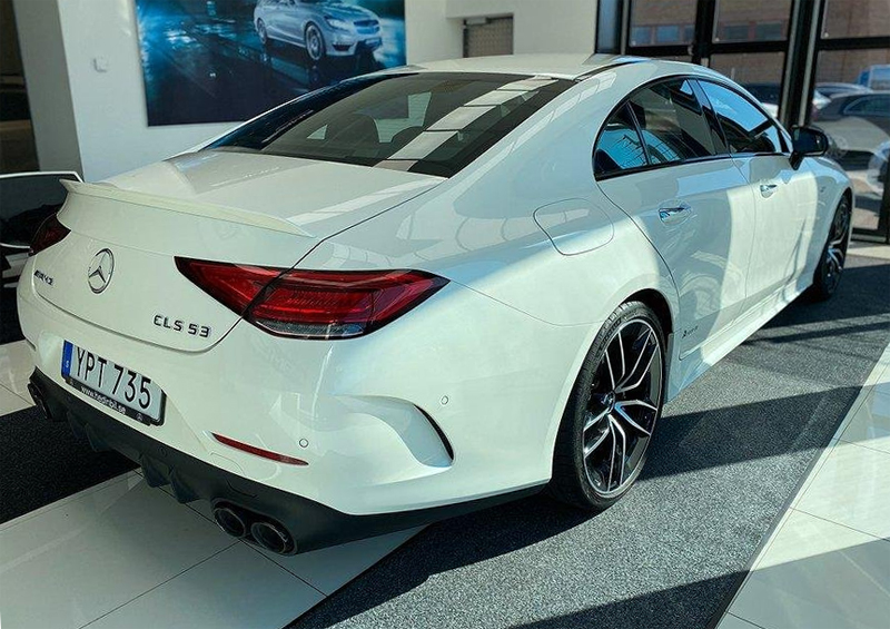 Vit Mercedes Benz AMG CLS 53 4MATIC stulen i Ängelholm