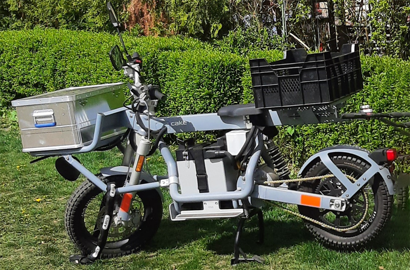 Klass 2 moped Cake Ösa Work stulen i Hammarby Sjöstad, Stockholm