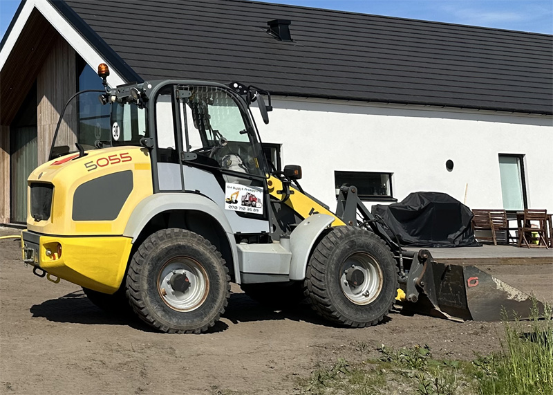 Hjullastare Kramer 5055 stulen i Staffanstorp