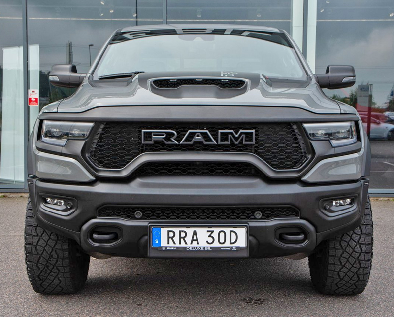 Grå RAM TRX 1500 Crew Cab stulen i Dalstorp söder om Ulricehamn