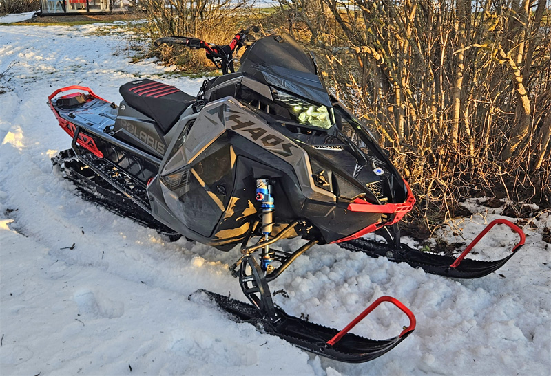 Snöskoter Polaris 850 RMK Khaos 146 stulen i Månsåsen, söder om Hallen