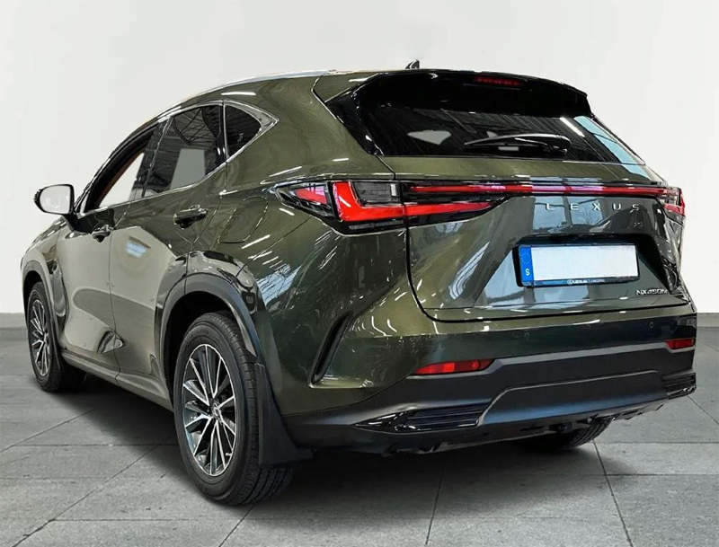 Grön metallic Lexus NX 450h AWD + stulen i Danderyd norr om Stockholm