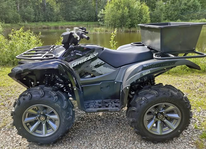 Fyrhjuling Yamaha YFM 700 Grizzly EPS stulen sydväst om Älmhult