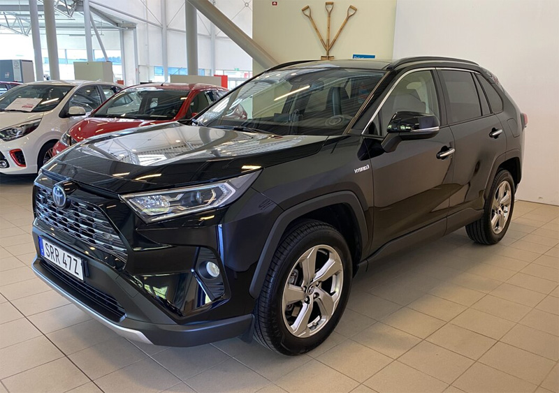 Svart Toyota RAV Hybrid AWD Executive stulen i Göteborg