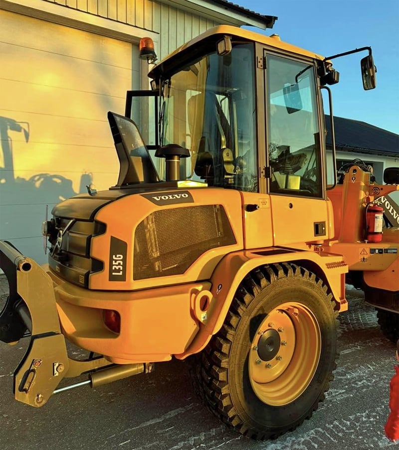 Hjullastare Volvo L35 GT stulen i Åkersberga