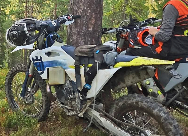 Husqvarna TE 300 stulen i Helgum väster om Sollefteå
