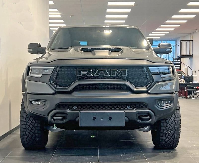 Grå RAM 1500 TRX Crew Cab stulen i Näsåker mellan Sollefteå och Junsele