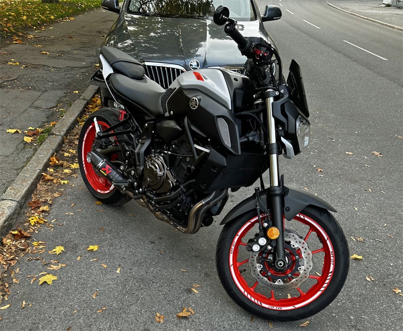 Yamaha MT-07 stulen i Farsta, Stockholm