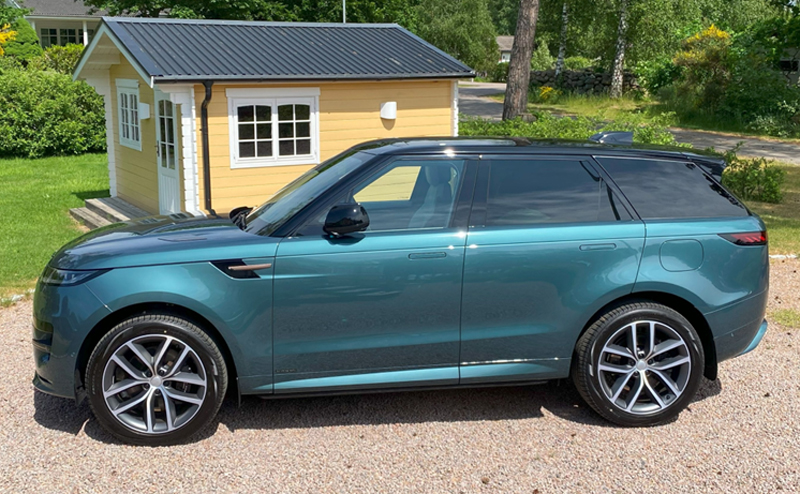 Grön Land Rover Range Rover Sport P460e stulen i Tylösand, Halmstad