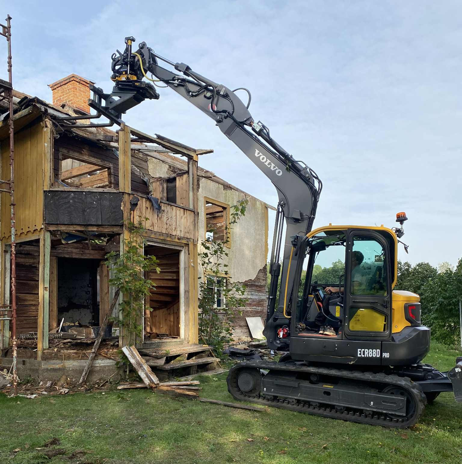 Volvo ECR88D stulen i Orsa