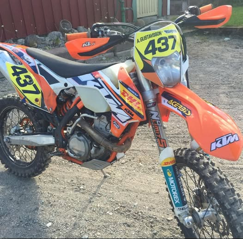 KTM 350 EXC-F stulen strax söder om Söderbärke