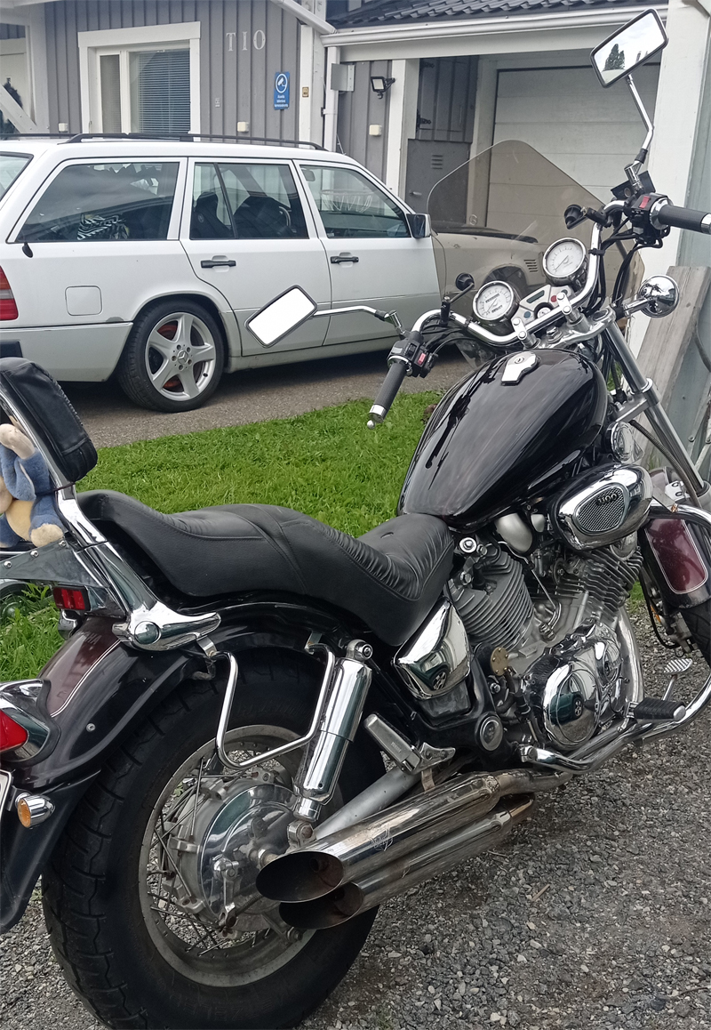 Yamaha XV 1100 stulen i Haparanda