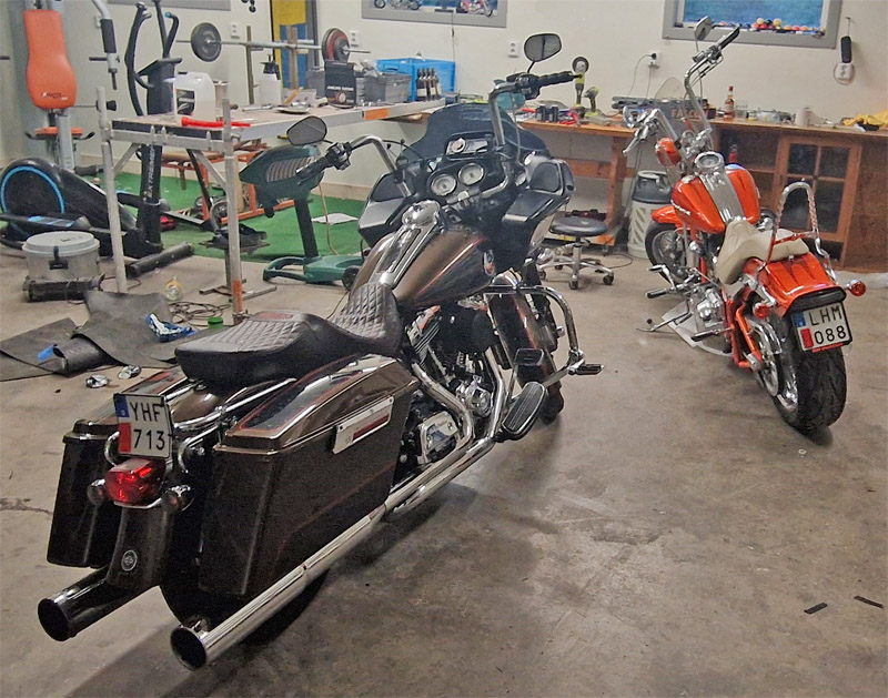 Harley Davidson Road Glide och Harley Davidson Softail Springer stulna i Tanumshede