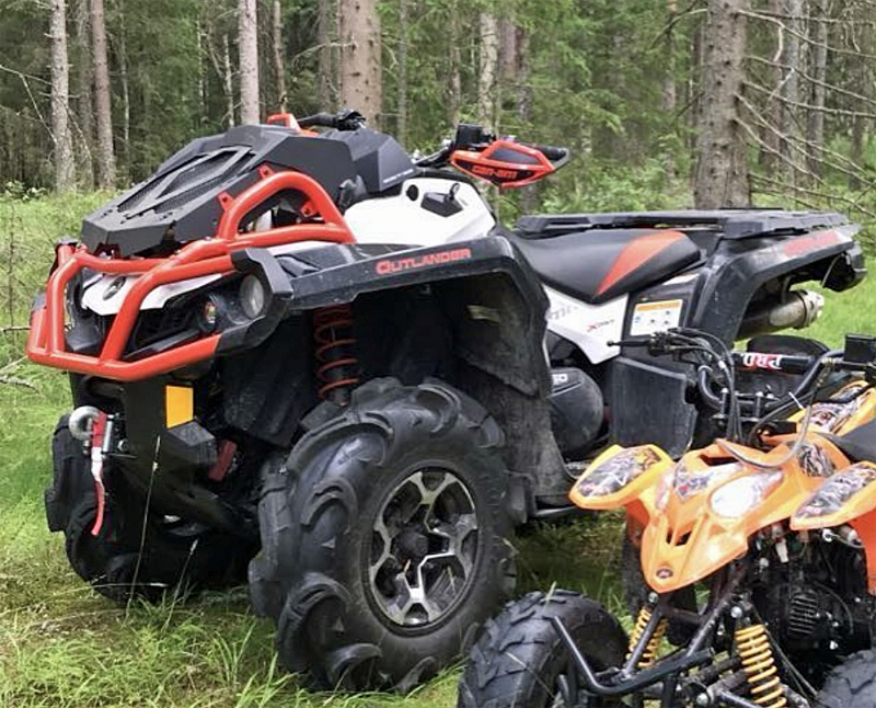 Fyrhjuling Can Am Outlander 650 XMR stulen  i Långban norr om Filipstad