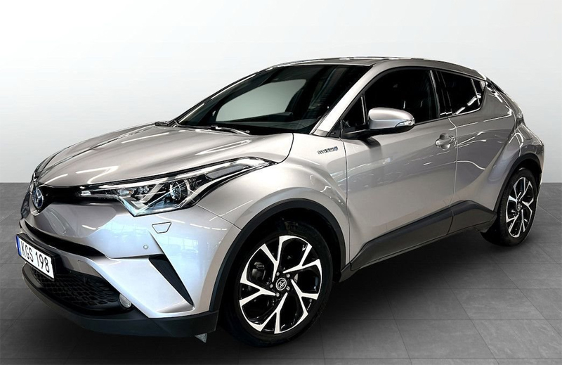 Grå metallic Toyota C-HR Hybrid X-Edition stulen i Hägersten, Stockholm