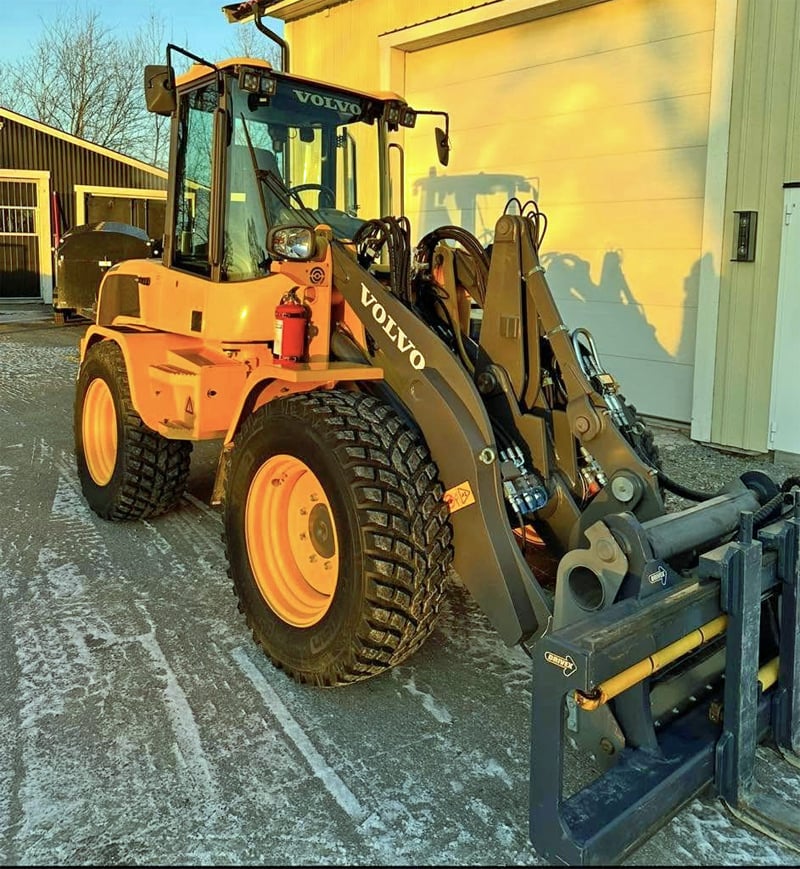 Hjullastare Volvo L35 GT stulen i Åkersberga