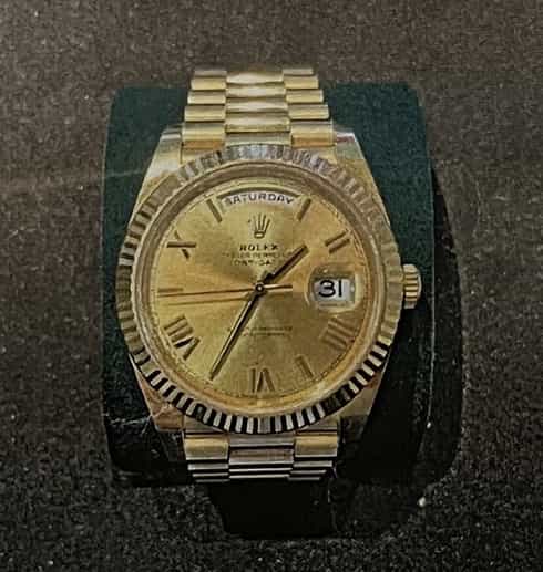 Polisen i Stockholm söker information om en Rolex Day-Date, ref 228238