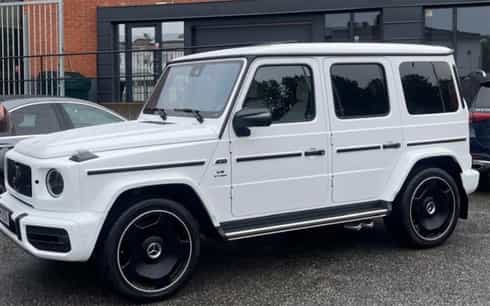 Vit Mercedes Benz G63 AMG stulen strax norr om Hindås